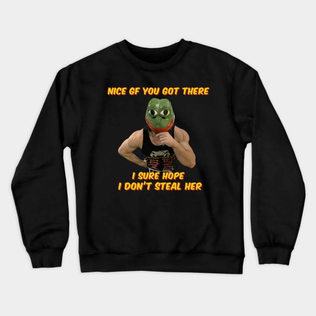 Pepe Frog 2 Crewneck Sweatshirt by RKBJJ